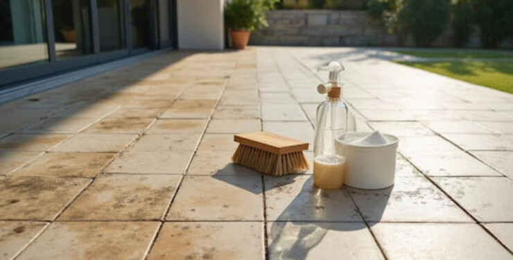 comment nettoyer une terrasse en carrelage _