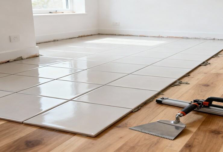 Pose carrelage sur bois